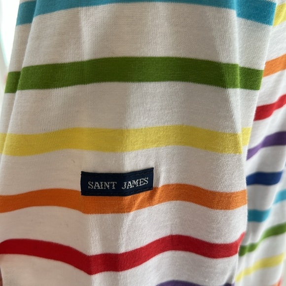 MINQUIERS PRIDE
Rainbow Striped Shirt | Soft Cotton, Small, NWT - Picture 5 of 11